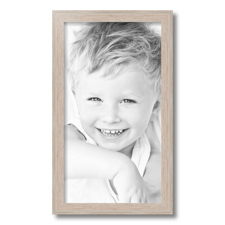 ArtToFrames 11x20 inch Contrast White Picture Frame, White