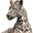 Leopard Unicorn Glitter Splash, variant on UXIEQU Vintage Books And Flowers Canvas Wall Art Print 15.75x11.81 Inches