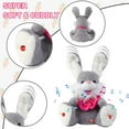 thumbnail image 5 of Easter Bunny Stuffed Animal for Girls, Peek-A Boo Toys for Toddlers, Children Song & Lullabies Easter Bunny Toy Repeats What You Say, Baby Toys Talking Singing with Floppy Ears, 5 of 8