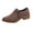 Brown, variant on Womens Pointed Toe Ankle Booties Low Heel Side Zipper Solid Color Shoes Faux Leather Boots Brown 6.5(38)