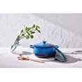 thumbnail image 4 of Le Creuset Signature Enameled Cast Iron 26cm Round Casserole Dish with Lid, Blue, Dishwasher-Safe Cooking, 4 of 4
