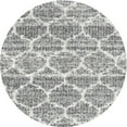 thumbnail image 1 of Ahgly Company Machine Washable Indoor Round Contemporary Grey Gray Area Rugs, 3' Round, 1 of 7