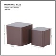 thumbnail image 2 of Newboti Furniture MDF Nesting table set of 2 Chocolate Brown 25192, 2 of 10