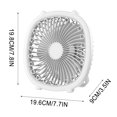thumbnail image 3 of Dopebox Quiet Personal Fan, Portable Cooling Fan, Portable Rechargeable Fan, Small Fan Battery Powered, for Home Office Bedroom Desktop Fan (White), 3 of 7