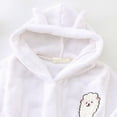 thumbnail image 4 of zuwimk Kids Bathrobe, Toddler Hooded Soft Towel Robe for Girls Boys Terry Cloth Robes Sleepwear(White,11-12 Years), 4 of 6