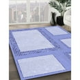 thumbnail image 3 of Ahgly Company Machine Washable Indoor Rectangle Transitional Heavenly Blue Area Rugs, 5' x 8', 3 of 7