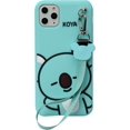 thumbnail image 2 of Cartoon Case for iPhone 11 6.1" 2019, 3D Cute Soft Silicone Rubber Protective Gel Back Cover with Hand Strap,Animated for Kids Girls (KOYA, iPhone 11 6.1"), 2 of 3