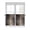 SandyBrown, variant on Half Window Curtains 24 Inches Long, Brown Window Treatment Curtain Drapes, Modern Abstract Art Ombre Oil Painting Short Curtains Tiers for Kitchen Over Sink, 27.5"x24", 2 Panels