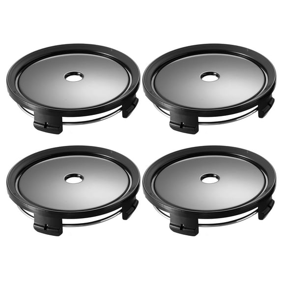 75mm Dia Black 4 Clips Automotive Wheel Center Tyre Hub Caps Cover for Car 4 Pcs
