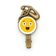 thumbnail image 1 of shock increíble amarillo lindo hermoso patron de chat en linea ilustración broche broche broche broche metal retro, 1 of 3