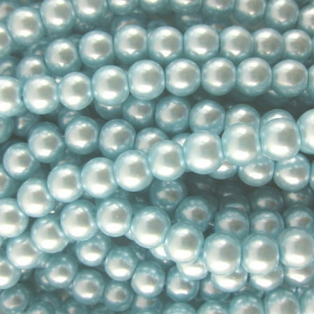 - UnCommon Artistry Glass Pearl Beads 200pcs 4mm - Baby Blue