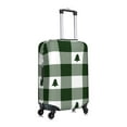 thumbnail image 3 of Balery Luggage Cover Green White Christmas Tree Lumberjack Plaid Print Suitcase Covers for Luggage Elastic Washable Suitcase Protector Fits 18-32 Inch Luggage-Large, 3 of 9