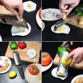 thumbnail image 5 of Grater - Professional Kitchen Lemon Zester for Lemon, Ginger, Garlic, Nutmeg, Chocolate, Vegetables - Razor Sharp Stainless Steel Blade with Protective Cover (Black), 5 of 5