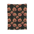 thumbnail image 7 of DouZhe Ultra-Soft Micro Fleece Lightweight Flannel Bed Blanket, Cute Pumpkin Happy Halloween Print Cozy Warm Throw Blankets, 60"x50", 7 of 7