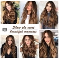 thumbnail image 2 of Ombre Long Wavy Wigs for Women Long Curly Synthetic wig Middle Part Natural Looking Heat Resistant Fiber Wigs Hair Replacement Cosplay Wigs for Girls A10, 2 of 6