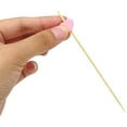 thumbnail image 3 of 100PCS 4.7" Handmade Cocktail Picks Appetizer Bamboo Toothpicks Sandwich Fruit Toothpicks (Pink), 3 of 6