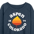 thumbnail image 3 of Instant Message - Aspen Colorado 1879 - Women's Lightweight French Terry Long Sleeve Shirt, 3 of 6