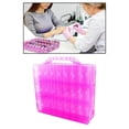 thumbnail image 1 of Doble lado 48 botella de plástico de de uñas caja organizador Rosa shamjiam Titular de esmalte de uñas, 1 of 7
