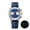 AD2529 Dark Blue Band, variant on Men's Watch, Stylish Panda Dial Chronograph Watch VK64 Movement 316L Stainless Steel 100M Water Resistant Dive Watch Luminous Analog Quartz Watch for Men