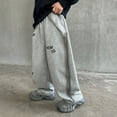 thumbnail image 2 of Boys Baggy Sweatpants Kids Active Joggers Pants with Pockets Adjustable Drawstring Uniform Pants for Boys Boys Back To School Clothes Teen Boys 13-14 Years Pants, 2 of 8