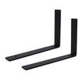 thumbnail image 1 of Soportes para estantes, 90 grados, soportes para estantes abiertos de hierro con tornillos, herrajes para montar en la pared en forma de L, 20x30cm 2 Piezas Methold HA007899-03B, 1 of 6