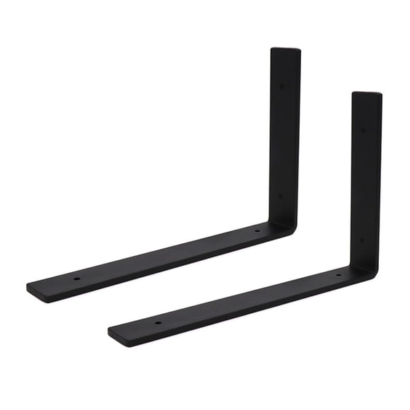 Soportes para estantes, 90 grados, soportes para estantes abiertos de hierro con tornillos, herrajes para montar en la pared en forma de L, 20x30cm 2 Piezas Scienceny HA007899-03B