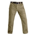 thumbnail image 4 of Puntoco Pantalones casuales largos para hombre Pantalones casuales de moda para hombre de color sólido con bolsillos y cremallera Pantalones largos, 4 of 5