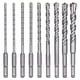 thumbnail image 1 of Brocas para hormigón, 9 piezas (5 mm ~ 16 x 160 mm), brocas para baldosas, brocas de impacto eléctricas SDS-plus para perforadoras, brocas cruzadas, ladrillos, piedra, natura, 1 of 5