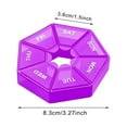 thumbnail image 2 of Storage Containers 2 Portable Holder Weekly Organizer Planner Travel Planner Small 7 Days Reminder Vitamin Holder Sorter Container, 2 of 3