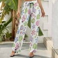 thumbnail image 6 of Wide Leg Pants Woman, Pastel Christmas Cookies High Waist Knot Palazzo Pants for Women, Elastic Sweatpants Yoga Lounge Pants Trousers with Pockets Fall Pants for Women 2024, 6 of 6