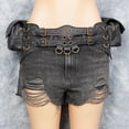 thumbnail image 5 of Unisex Black Leather Waist Belt with Pockets, Side Pockets, Hidden Back Pockets for Medium leather belts M - 33 TO 40, 5 of 8