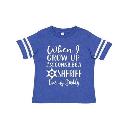 

Inktastic Future Sheriff Like My Daddy Gift Gift Toddler Boy Girl T-Shirt