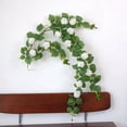 thumbnail image 4 of Artificial Flower Vine Wall Decoration - Realistic Plastic Hanging Plants (Blue/Pink/White), 4 of 6
