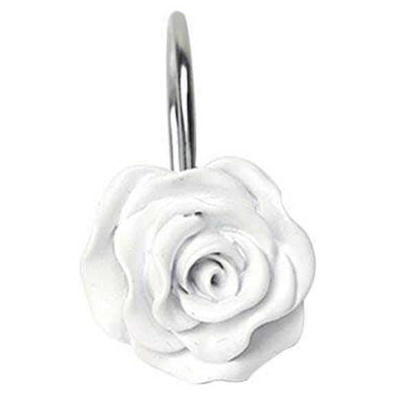 Masteelf  12 Pcs Hangers White Curtain Hook Shower Decorative Hooks Attractive