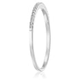 thumbnail image 2 of 10k White Gold Thin Diamond Wedding Band (1/7 cttw, I-J Color, I2-I3 Clarity), 2 of 5