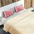 thumbnail image 5 of Yayeee Pillowcase Standard Size Set of 2 Satin Wrinkle Resistant Pillow Case, Pink Doughnuts, 5 of 8