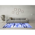 thumbnail image 3 of Ahgly Company Indoor Round Abstract Blue Contemporary Area Rugs, 5' Round, 3 of 4