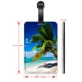 thumbnail image 2 of Beach and Palm - Luggage ID Tags / Suitcase Identification Cards - Set of 2, 2 of 5