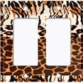 thumbnail image 6 of Metal Light Switch Plate Cover African Safari Animal Print Tribal Art Pattern SFR046, 6 of 13
