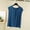 Navy, variant on Sleep Shirts for Women Pajama Tops Modal Round Neck Solid Color Pajamas Top Cap Sleeve Pleated Shirts Black M
