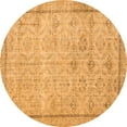 thumbnail image 1 of Ahgly Company Indoor Round Persian Orange Traditional Area Rugs, 7' Round, 1 of 1