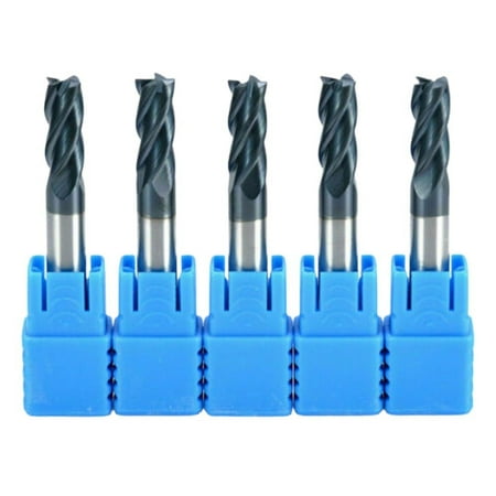 

5P 8mm Shank 4 Flute Tungsten Carbide End Mill CNC Drill Bit Milling Cutter Tool