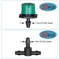 thumbnail image 1 of Garden Irrigation Hose Sprinkler Connector Double Barb Tee Elbow Eng Plug Water Pipe Joint 4/7mm Hose Lock Watering Fitting He Qiyong unisex, 1 of 2