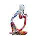 thumbnail image 5 of Escultura abstracta, decoración moderna, figura de escritorio, pensador, estatua de resina, figurita Cara blanca, 5 of 9