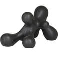 thumbnail image 5 of 13" x 7" Black Porcelain Molecule Abstract Sculpture, by CosmoLiving by Cosmopolitan, 5 of 7
