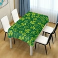 thumbnail image 7 of Green Shamrock Fabric Square Tablecloth - Waterproof and Wrinkle-Resistant Table Cloth 54x54 Inch Table Cover for Indoor & Outdoor Dining House Decor, 7 of 7