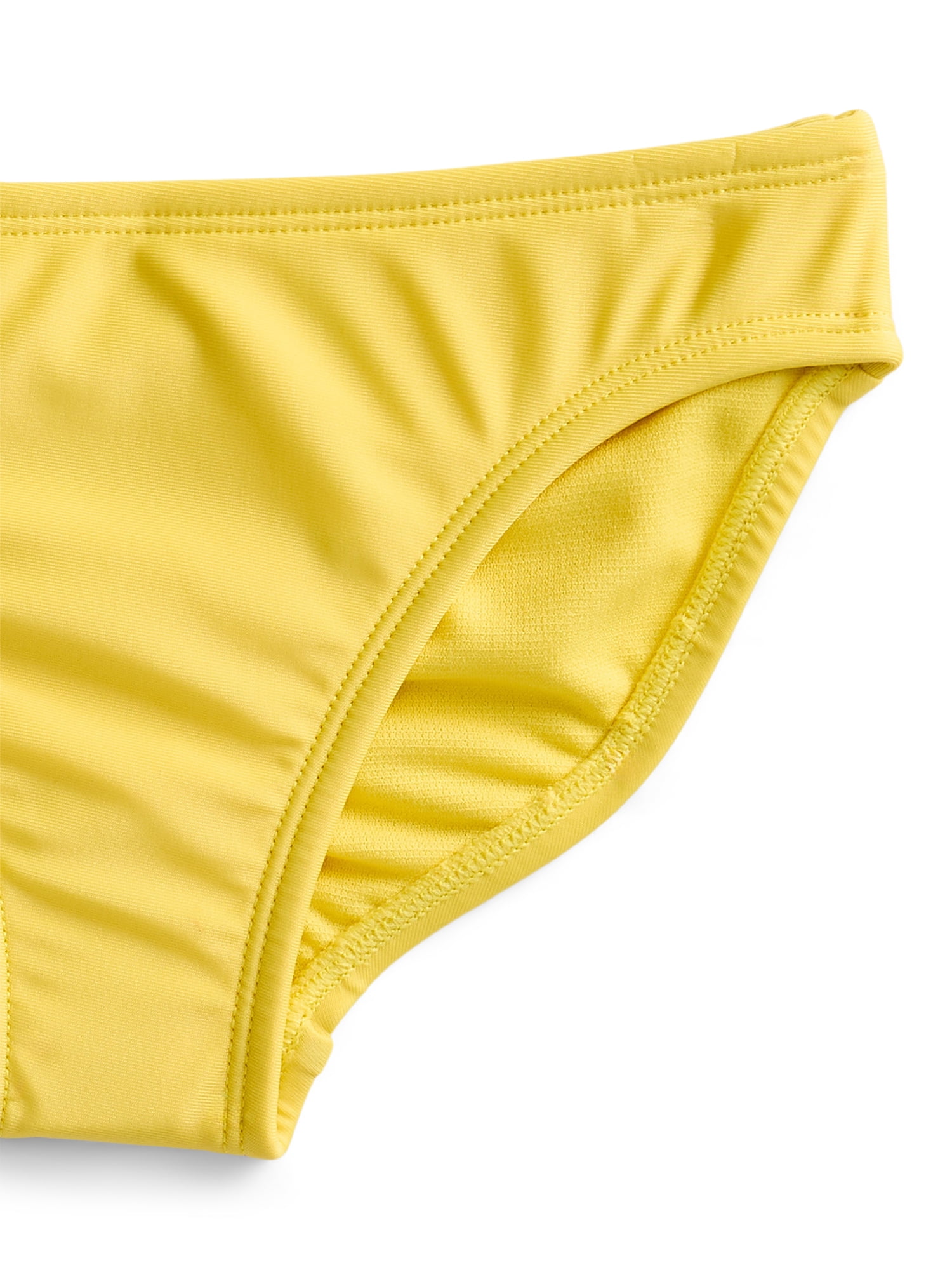 Wonder Nation Girls' Ruffle Strap Bikini with UPF 50+, 2-Piece, Sizes 4-18