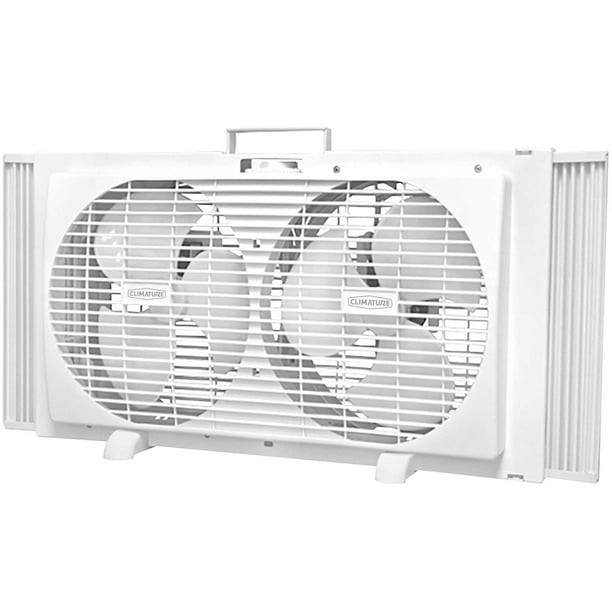 Climature 9 inch Twin Window Fan White