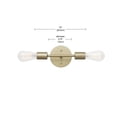 thumbnail image 6 of Better Homes & Gardens 10" - 2 Reversible Light Vanity Fixture Burnished Brass, Bulb Not Included, 6 of 8