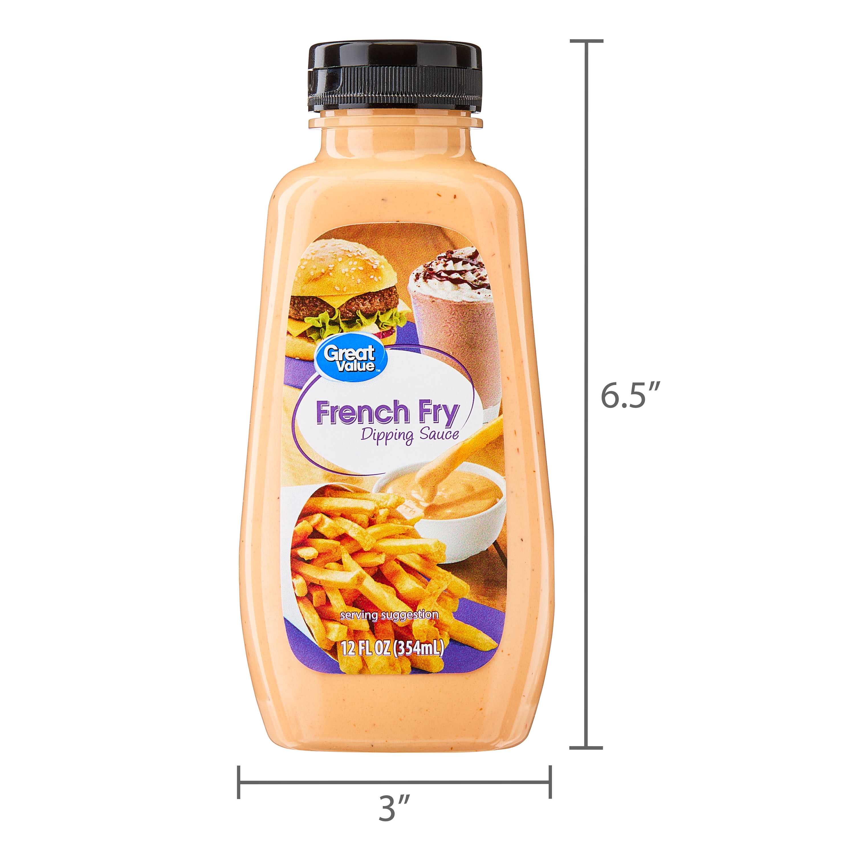 Great Value French Fry Dipping Sauce, 12 fl oz Egg, Milk, Anchovies, Wheat, Soy, Sesame
